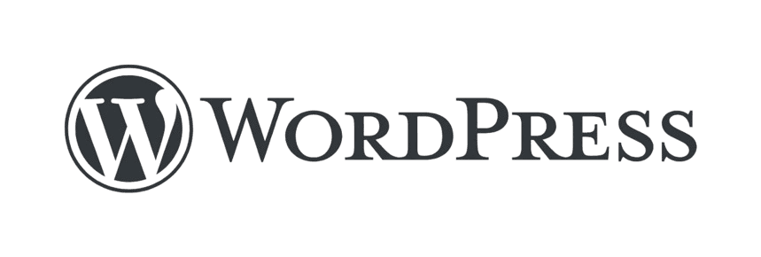 Logo oficial do WordPress, plataforma de criação de sites e blogs.