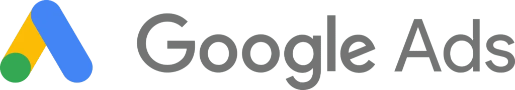 Logo oficial do Google Ads, plataforma de anúncios pagos do Google.